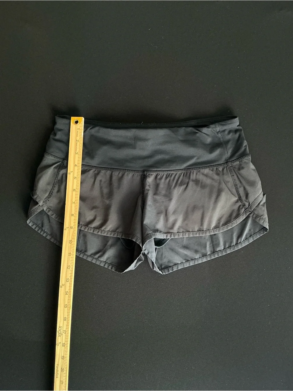 lululemon athletica Black Layered Running Shorts